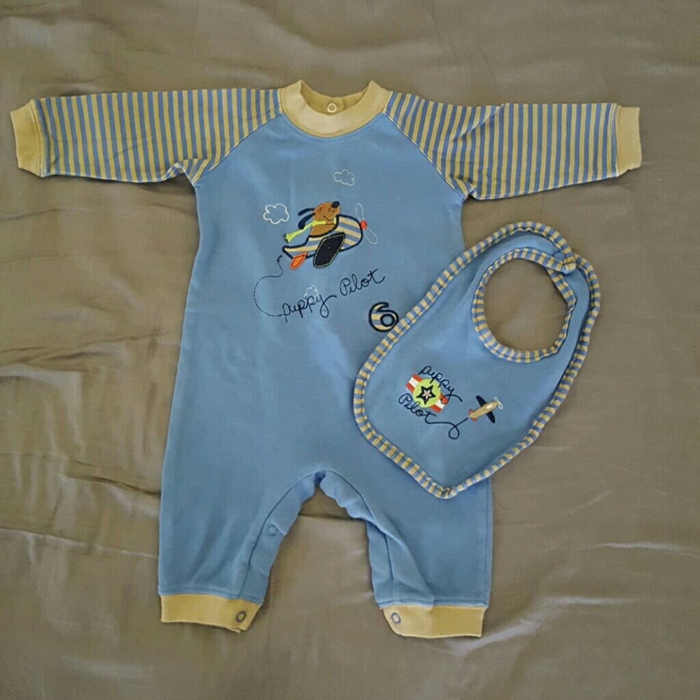 Okie dokie size 3-6 months long sleeve pant set